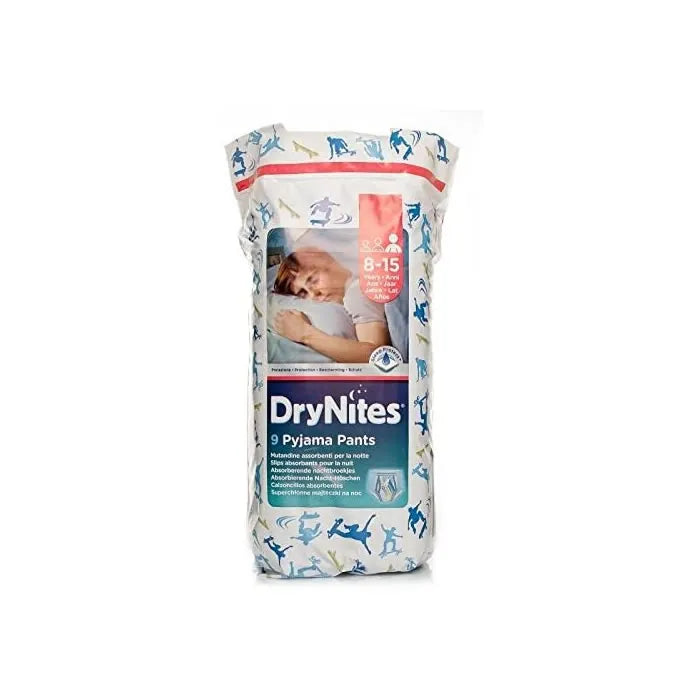 Drynites Pyjama Pants Sous Vêtements Nuit 8-15 Ans 9 Unités