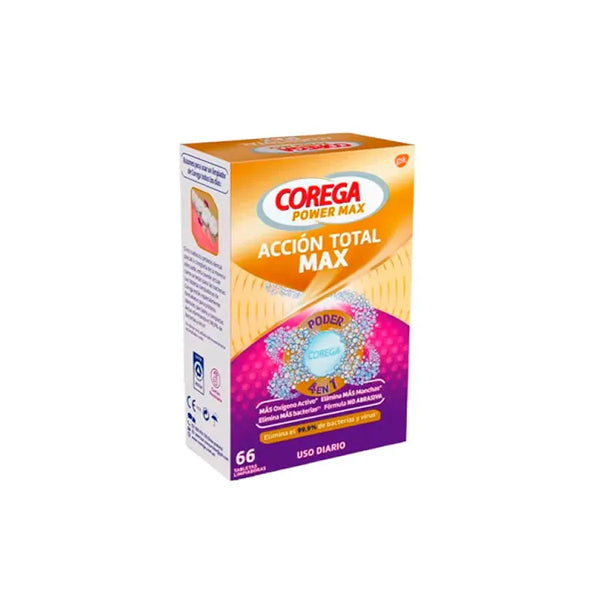 Corega Power Max Total Action Max Usage Quotidien 66 Comprimés - Batty Beauty