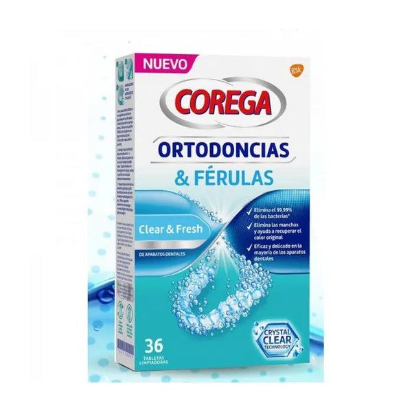 Corega Orthodontie Et Attelles 36 comprimés - COREGA