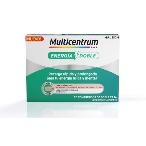 Multicentrum Double Energy 20 Comprimés - Batty Beauty