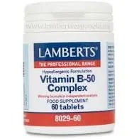 Lamberts Vit B 50 Complex 60 Tabs - Batty Beauty