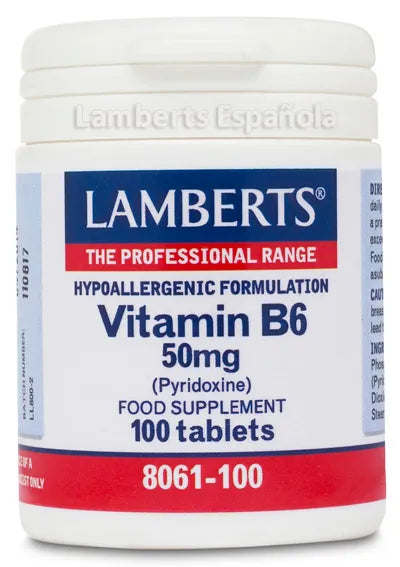 Lamberts Vitamina B6 50 Mg 100 Tabs - Batty Beauty