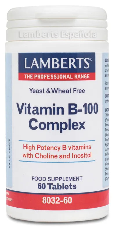 Lamberts Vitamina B-100 Complex 60 Tabs - Batty Beauty