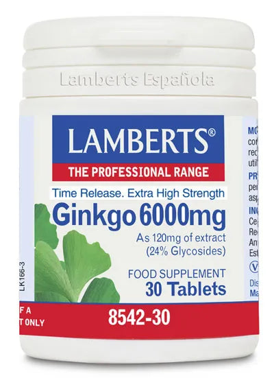Lamberts Ginkgo Biloba 6000 Mg 180 Caps - Batty Beauty