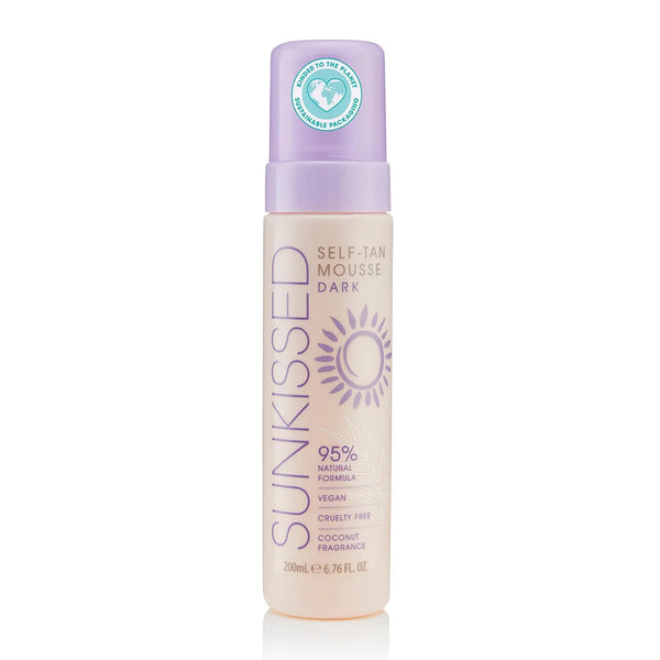 Sunkissed Self-Tan Mousse Dark Coconut Fragrance 200ml - Batty Beauty