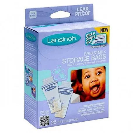 Lansinoh Sacs De Congélation Lait Maternel 25uds - Batty Beauty