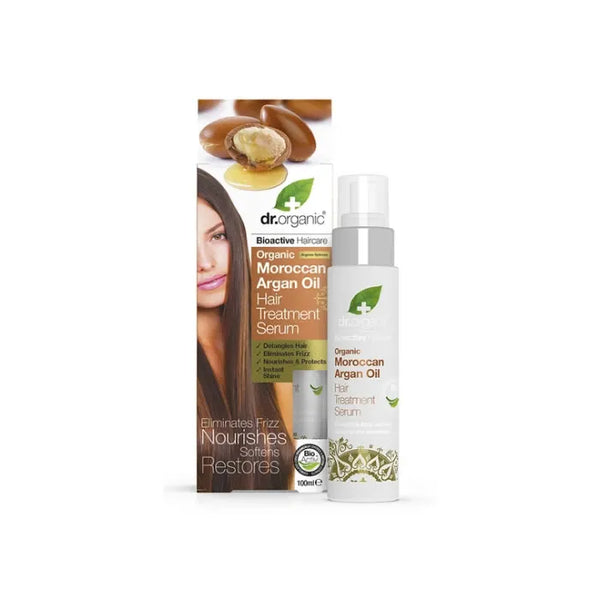 Dr. Organic Moroccan Argan Oil Hair Treatment Serum 100ml - Batty Beauty