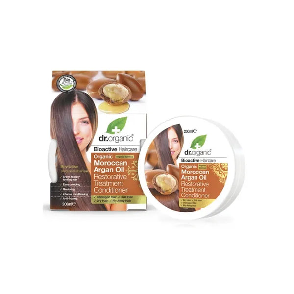 Dr. Organic Moroccan Argan Oil Hair Treatment Conditioner 200ml - Batty Beauty