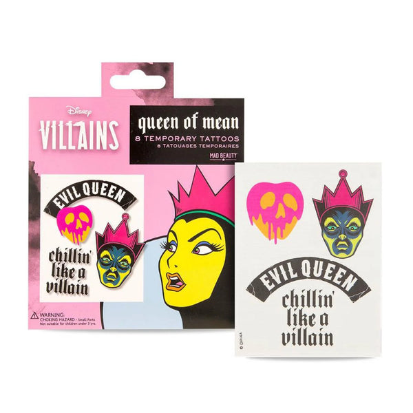 Disney Villains Queen Of Mean 8 Tatuajes Temporales 1un - Batty Beauty