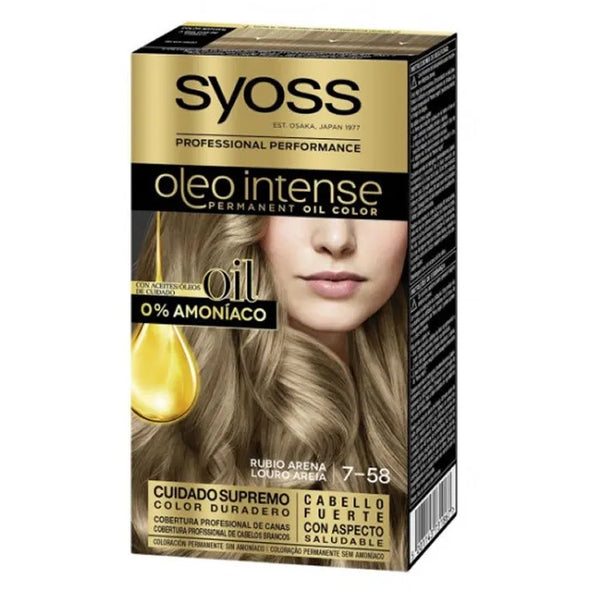 Syoss Oleo Intense Permanent Hair Color 7-58 Sand Blonde - SYOSS