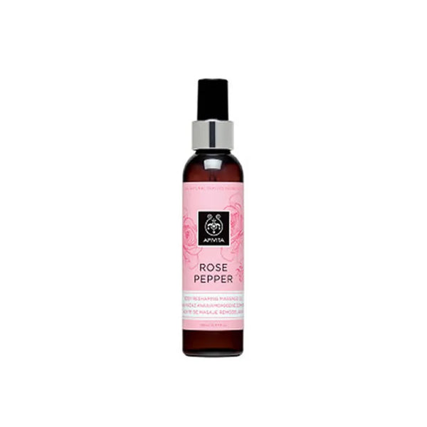 Apivita Rose Pepper Reshaping Massage Oil 150ml - Batty Beauty
