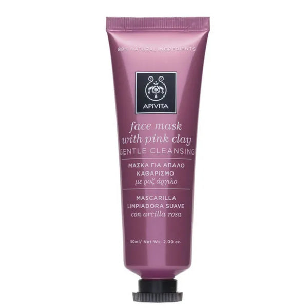 Apivita Gentle Cleansing Face Mask With Pink Clay 50ml - Batty Beauty