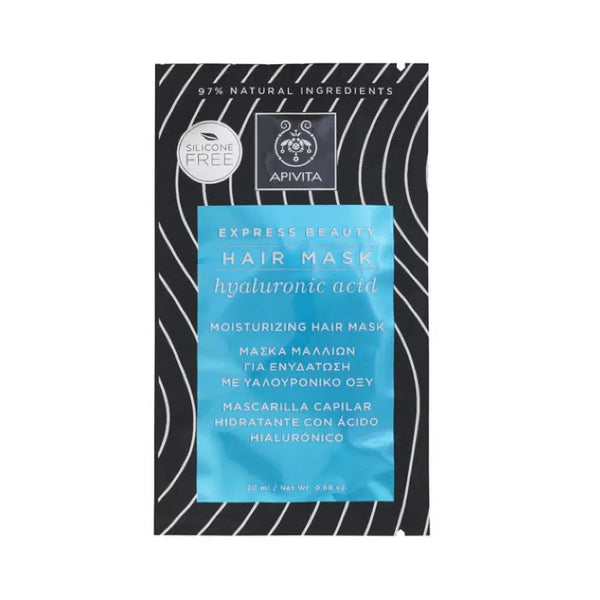 Apivita Moisturizing Hair Mask With Hyaluronic Acid 20ml - Batty Beauty