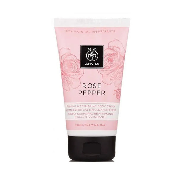 Apivita Rose Pepper Firming and Reshaping Body Cream 150ml - Batty Beauty