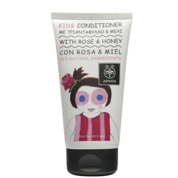 Apivita Kids Conditioner With Bulgarian Rose And Honey 150ml - Batty Beauty