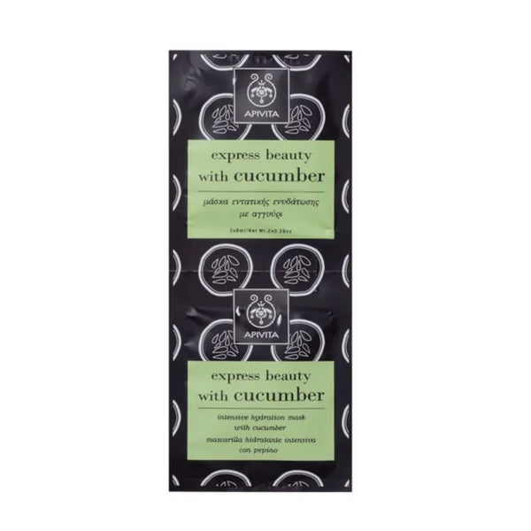 Apivita Intensive Hydration Mask With Cucumber 2x8ml - Batty Beauty