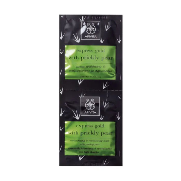 Apivita Moisturizing And Revitalizing Mask With Prickly Pear 2x8ml - Batty Beauty