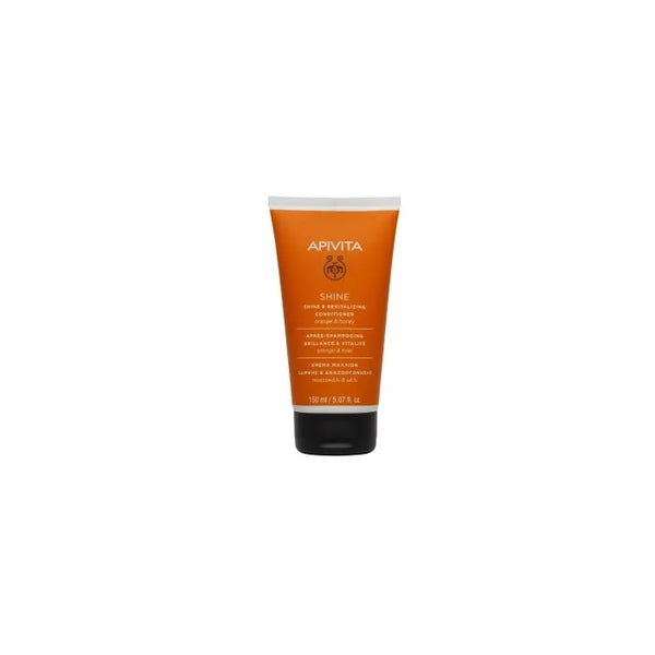 Apivita Après-shampoing Brillance & Vitalité Pour Tous Types Fe Cheveux Avec Orange & Miel 150ml - Batty Beauty