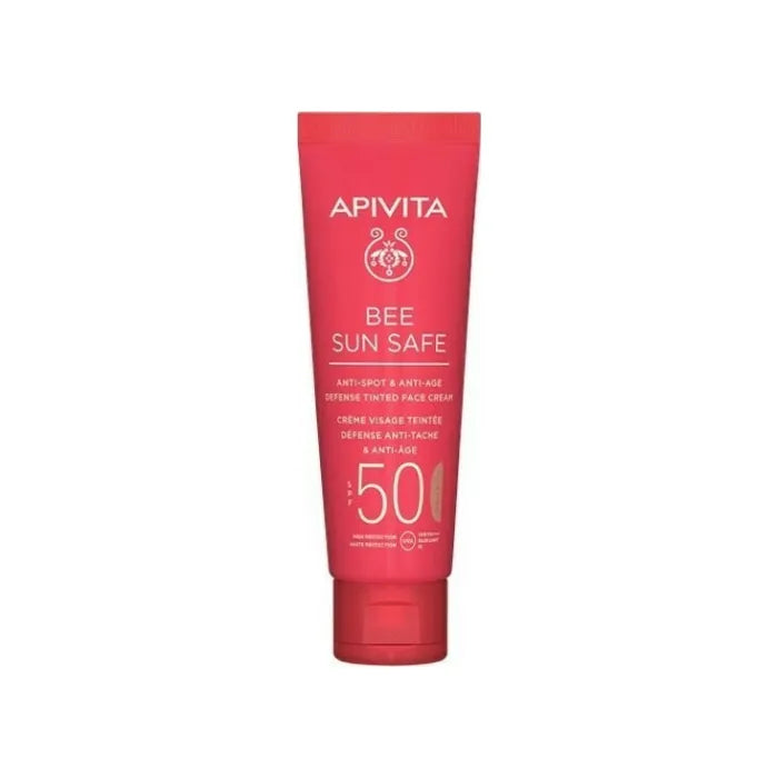Apivita Bee Sun Anti-Spot & Anti-Age Defense Tinted Face Cream SPF50