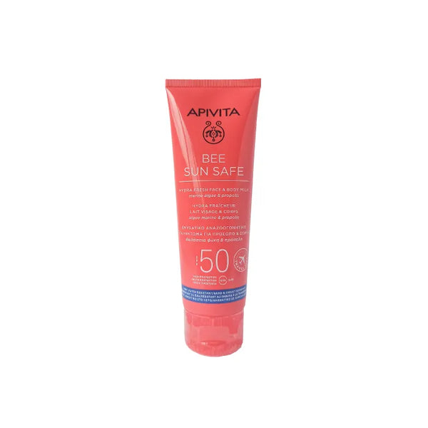 Apivita Bee Sun Safe Moisturizing Refreshing Emulsion for Face & Body SPF50 100ml - Batty Beauty