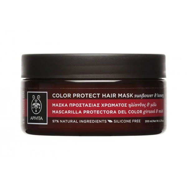 Apivita Color Protect Hair Mask Sunflower And Honey 200ml - Batty Beauty