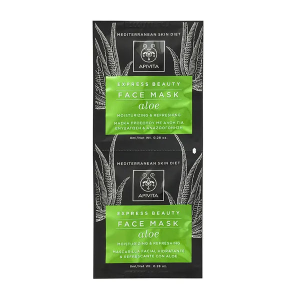 Apivita Aloe Express Face Mask 2x8ml - Batty Beauty