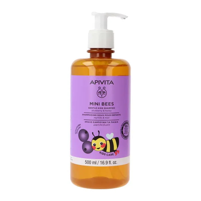 Apivita Mini Bees Shampooing Pour Enfants Aux Bleuets et Au Miel