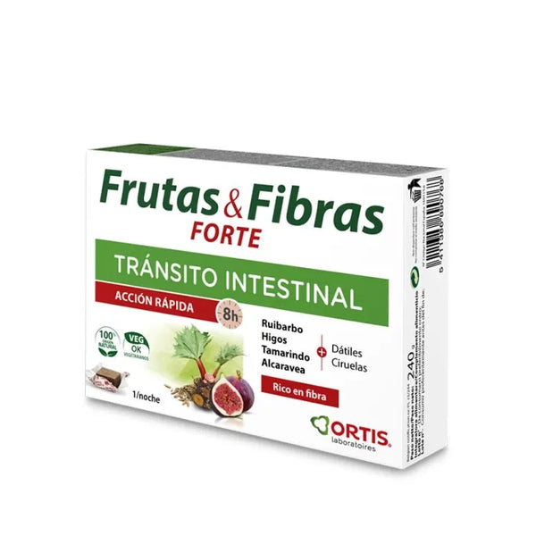 Ortis Fruit And Fibre Intestinal Transit Forte 12 Cubes - Batty Beauty