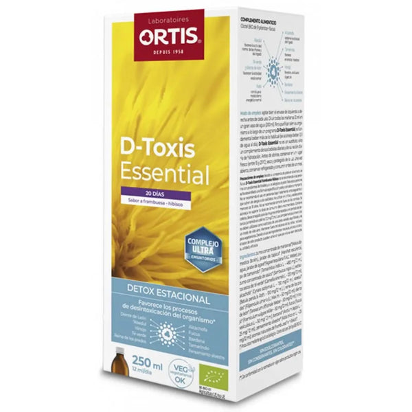 Ortis D-toxis Essential Framboise-Hibiscus 250ml - Batty Beauty
