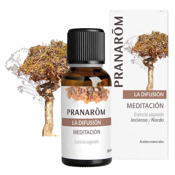 Pranarôm Pranarom Meditation Diffusion Sacred Incense Organic Essential Oil 30ml - Batty Beauty