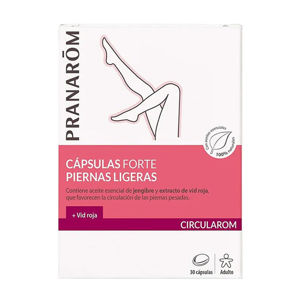 Pranarôm Circularom Forte Jambes Légères Et Confort Circulatoire 30 Capsules - Batty Beauty