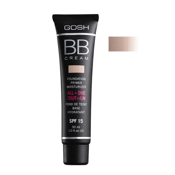 Gosh BB Cream Foundation Primer Moisturizer 02 Beige 30ml - Batty Beauty