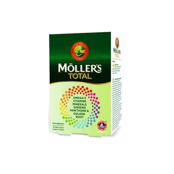 Moller´S Möller's Total Multivitamins + Omega-3 (28 Comprimés + 28 Perles)