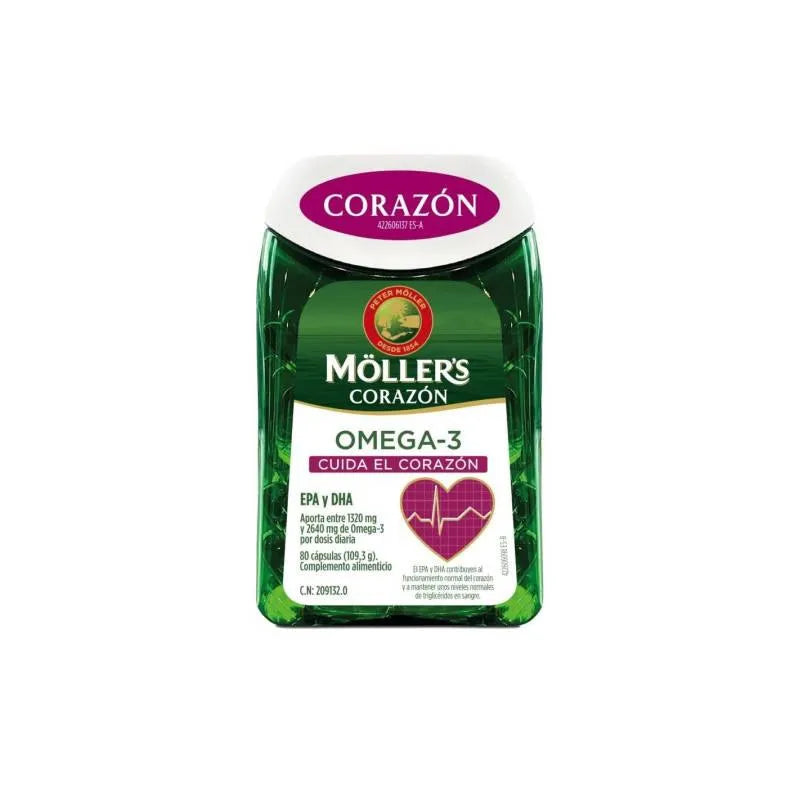 Moller´S Moller's Heart Oméga-3 80 Gélules