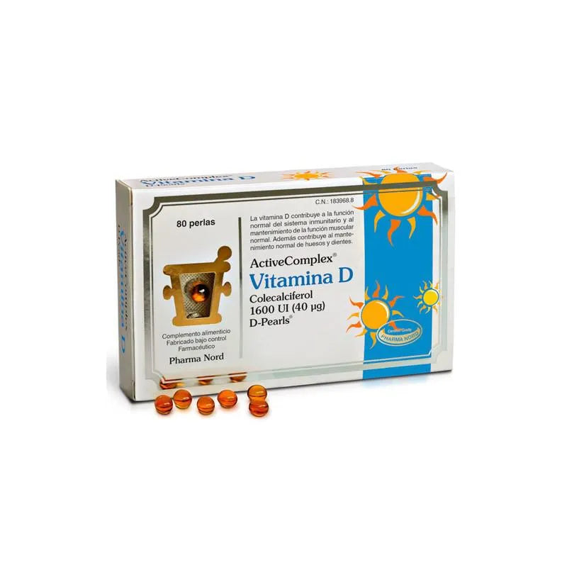 Pharma Nord Active Complex Vitamin D 1600UI. 80 Pearls