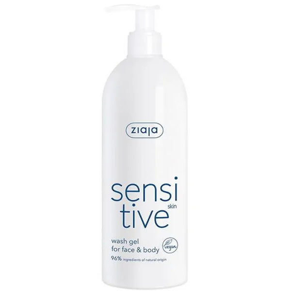 Ziaja Sensitve Gel Limpiador Rostro y Cuerpo Para Pieles Sensible 400ml - Batty Beauty