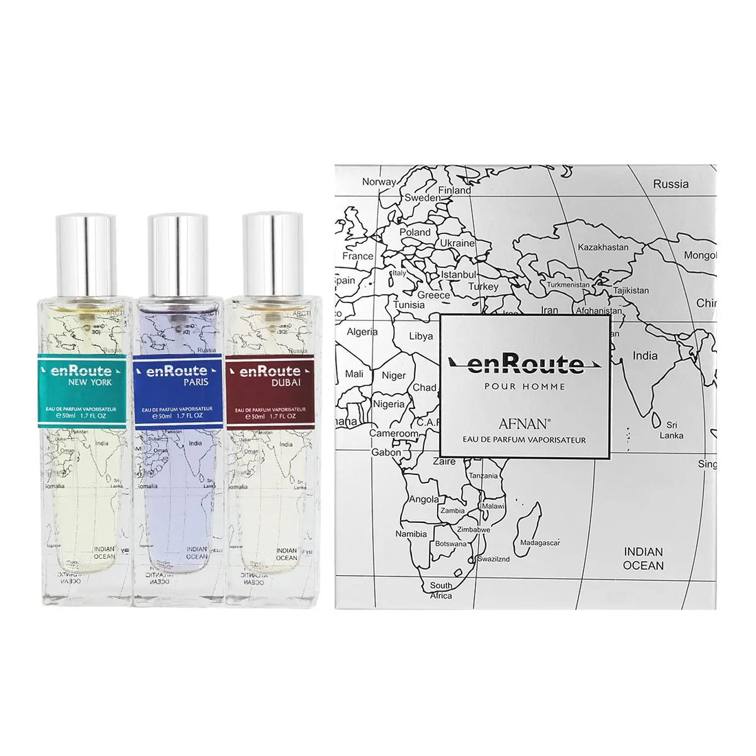 Afnan Enroute Eau De Parfum Pour Homme New York Eau De Parfum Paris Eau De Parfum 50mldubai