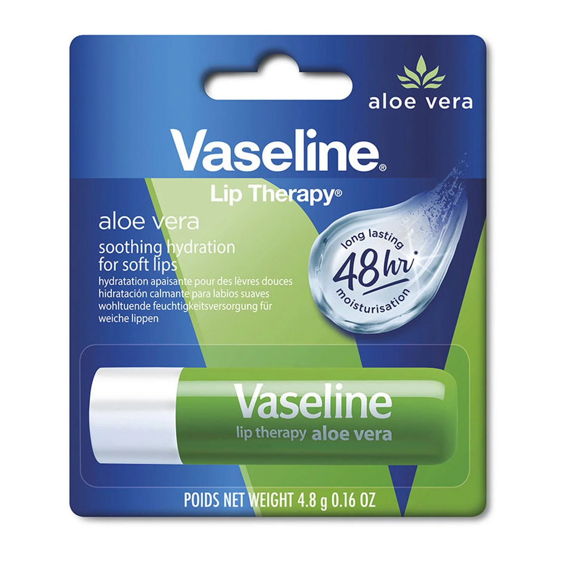 Vaseline Bálsamo Labial Stick Aloe Vera