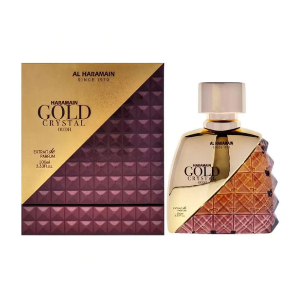 Al Haramain Gold Crystal Oudh Extracto De Perfume 100ml - Batty Beauty