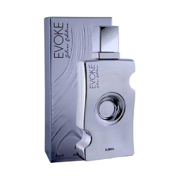 Ajmal Evoke Eau De Parfum Silver Edition 75ml - Batty Beauty