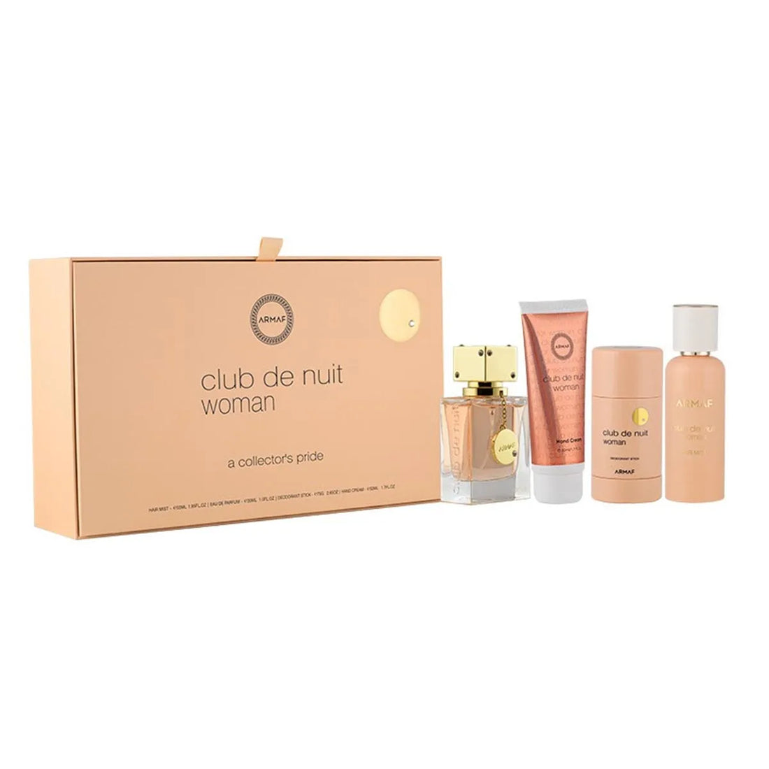 Armaf Club Denuit Woman Eau De Parfum 55un Hair Mist Desodorante Stick Crema De Manos