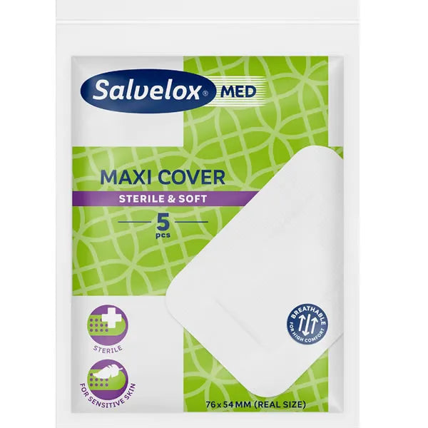 Salvelox Maxi Cover Pansements 5 Unités 76x54mm - SALVELOX
