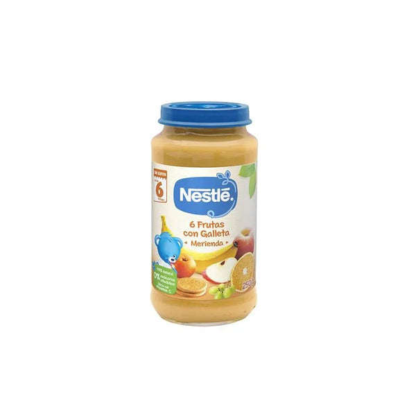 Nestle Nestlé Tarrito 6 Frutas Con Galleta Merienda 6m 250g - Batty Beauty