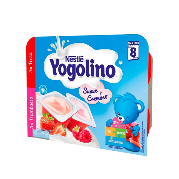 Nestle Nestlé Yogolino Fraise et Framboise 6x60g - Batty Beauty
