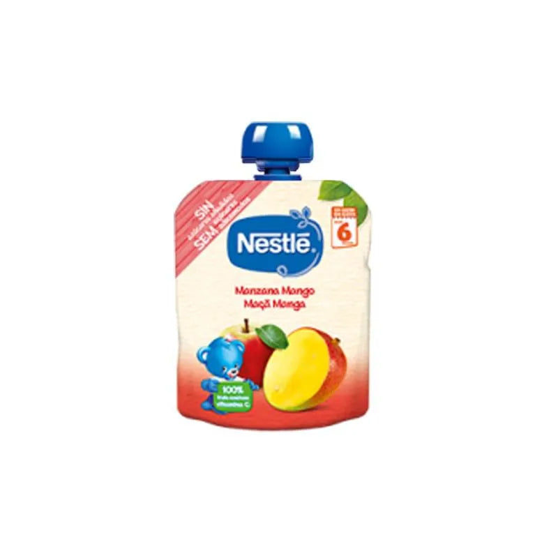 Nestle Nestlé Bolsita Manzana y Mango 6m