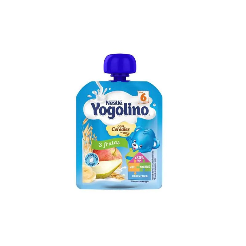 Nestle Nestlé Yogolino Bolsita 3 Frutas Con Cereales 6m