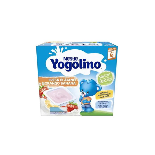 Nestle Nestlé Yogolino Fresa y Plátano 6m 4x100g - Batty Beauty