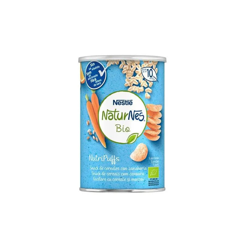 Nestle Naturnes Bio Nutripuffs Céréales À La Carotte