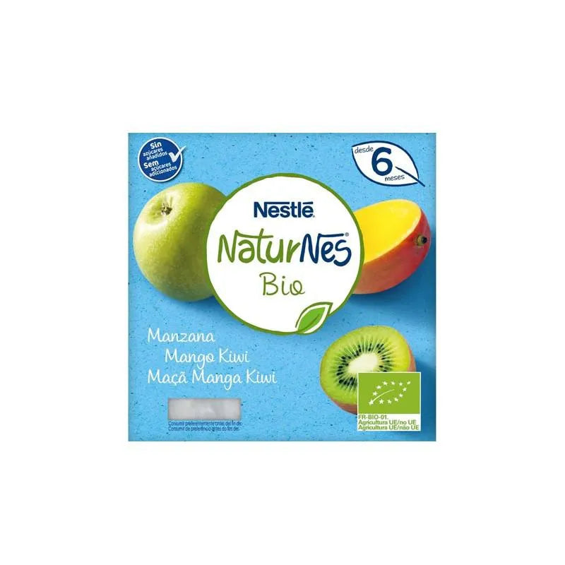 Nestle Nestlé Naturnes Bio Tarrina Manzana, Mango y Kiwi 6m