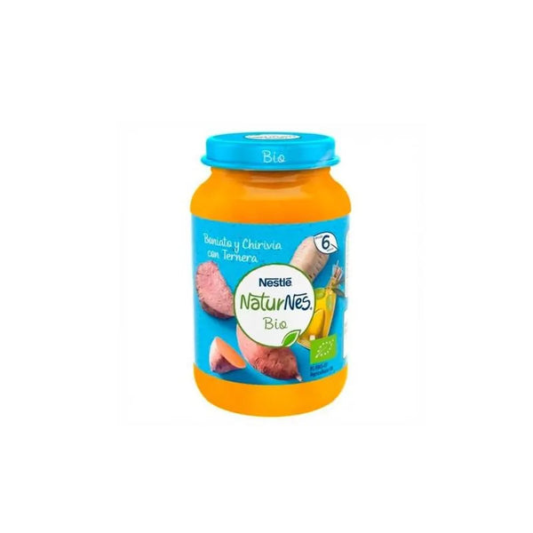 Nestle Nestlé Naturnes Bio Tarrito Boniato y Chirivía Con Ternera 6m 190g - Batty Beauty